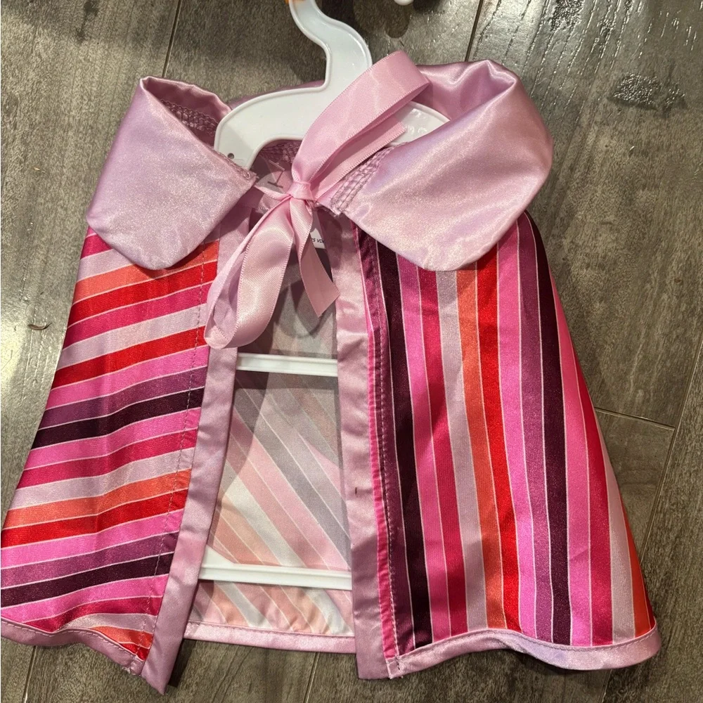 Pink and Red Cat Scarf with Heart Charm